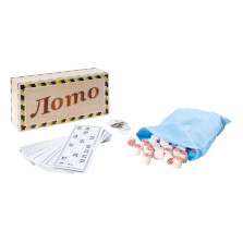 Русское Лото Инкрустация в светлой деревянной шкатулке — hichess.ru - шахматы, нарды, настольные игры