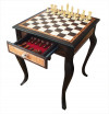 Шахматный стол Турнирный венге фото 2 — hichess.ru - шахматы, нарды, настольные игры