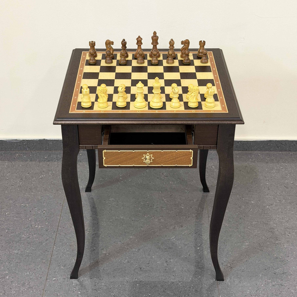 Шахматный стол Турнирный венге фото 1 &mdash; hichess.ru - шахматы, нарды, настольные игры