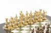 Шахматы "Лучники" мрамор и офиокальцит 28х28 см фото 3 — hichess.ru - шахматы, нарды, настольные игры