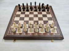 Шахматы подарочные Бастион большие люкс орех — hichess.ru - шахматы, нарды, настольные игры