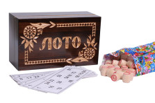 Русское Лото Резьба в деревянном боксе — hichess.ru - шахматы, нарды, настольные игры