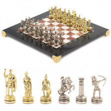 Шахматы &quot;Лучники&quot; мрамор лемезит 28х28 см — hichess.ru - шахматы, нарды, настольные игры