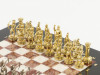 Шахматы "Лучники" мрамор лемезит 28х28 см фото 4 — hichess.ru - шахматы, нарды, настольные игры