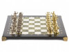Шахматы подарочные "Подвиги Геракла" мрамор змеевик 36х36 см фото 2 — hichess.ru - шахматы, нарды, настольные игры