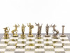 Шахматы подарочные "Подвиги Геракла" мрамор змеевик 36х36 см фото 5 — hichess.ru - шахматы, нарды, настольные игры