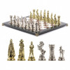 Шахматы Средневековые рыцари доска 44х44 см из камня фото 1 — hichess.ru - шахматы, нарды, настольные игры