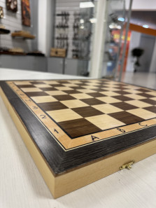 Шахматная доска 47 на 47 см деревянная без фигур — hichess.ru - шахматы, нарды, настольные игры