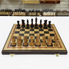 Шахматы подарочные из дуба Суприм глянцевые &mdash; hichess.ru - шахматы, нарды, настольные игры