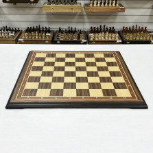 Шахматная доска нескладная ручной работы американский орех Nadir 50 — hichess.ru - шахматы, нарды, настольные игры