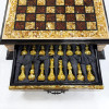 Шахматы из янтаря и бука в ларце с выдвижными ящиками 47 см фото 6 &mdash; hichess.ru - шахматы, нарды, настольные игры