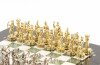 Шахматы "Лучники" мрамор офиокальцит 28х28 см фото 4 — hichess.ru - шахматы, нарды, настольные игры