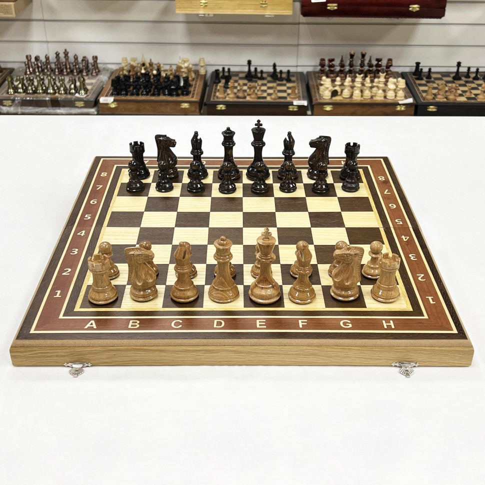 Шахматы деревянные Турнирные венге Суприм 50 см фото 1 — hichess.ru - шахматы, нарды, настольные игры