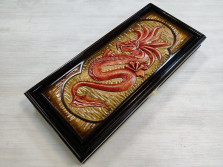 Нарды ручной работы Дракон — hichess.ru - шахматы, нарды, настольные игры