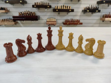 Шахматные фигуры Королевский Стаунтон с утяжелением без доски большие — hichess.ru - шахматы, нарды, настольные игры