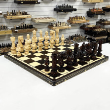 Шахматы эксклюзивные большие Цезарь 82 см — hichess.ru - шахматы, нарды, настольные игры