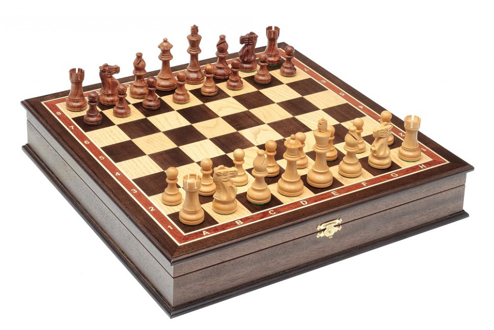 Шахматы ларец Эндшпиль Венге большие фото 1 — hichess.ru - шахматы, нарды, настольные игры