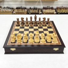 Шахматы ларец Эндшпиль Венге большие — hichess.ru - шахматы, нарды, настольные игры