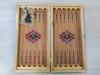 Нарды деревянные Зеленый узор малые 40 на 40 см фото 2 — hichess.ru - шахматы, нарды, настольные игры