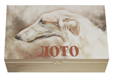 Лото в деревянном ларце Собака охотника — hichess.ru - шахматы, нарды, настольные игры