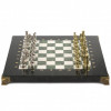 Шахматы подарочные "Римские воины" 28х28 см из офиокальцита и мрамора фото 2 — hichess.ru - шахматы, нарды, настольные игры