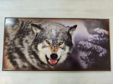 Нарды деревянные Волчий оскал большие 60 на 60 см — hichess.ru - шахматы, нарды, настольные игры