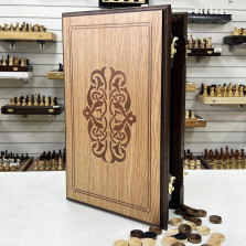 Нарды деревянные эксклюзивные Восточные 50 см — hichess.ru - шахматы, нарды, настольные игры