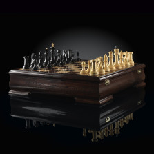 Шахматы Стаунтон Люкс Мини венге самшит — hichess.ru - шахматы, нарды, настольные игры