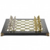 Шахматы подарочные Римские воины 36х36 см мрамор змеевик фото 2 — hichess.ru - шахматы, нарды, настольные игры