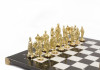 Шахматы подарочные "Русские" с бронзовыми фигурами 40х40 см фото 4 — hichess.ru - шахматы, нарды, настольные игры