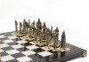 Шахматы подарочные "Русские" с бронзовыми фигурами 40х40 см фото 5 — hichess.ru - шахматы, нарды, настольные игры