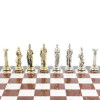  Шахматы каменные с металлическими фигурами Атлант мрамор лемезит 44 на 44 см фото 5 — hichess.ru - шахматы, нарды, настольные игры