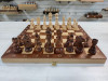 Шахматы Стаунтон интарсия темные 41.5 см фото 1 — hichess.ru - шахматы, нарды, настольные игры