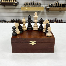 Шахматные фигуры Стаунтон 5 в шкатулке, Madon — hichess.ru - шахматы, нарды, настольные игры
