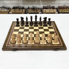 Шахматы подарочные деревянные большие турнирные с утяжелением лакированные — hichess.ru - шахматы, нарды, настольные игры