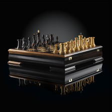 Шахматы Стаунтон Люкс (макассар/самшит) — hichess.ru - шахматы, нарды, настольные игры