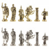 Шахматы подарочные "Римские воины" 44х44 см камень мрамор, змеевик фото 6 — hichess.ru - шахматы, нарды, настольные игры