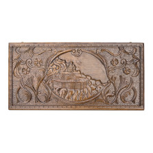 Нарды резные &quot;Монастырь в горах&quot;, Mkhitaryan — hichess.ru - шахматы, нарды, настольные игры