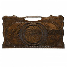 Нарды резные Бесконечность-2 50 с ручкой, Haleyan — hichess.ru - шахматы, нарды, настольные игры