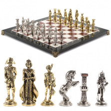 Шахматы &quot;Отечественная война 1812 г.&quot; доска 40х40 см мрамор лемезит — hichess.ru - шахматы, нарды, настольные игры