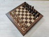Шахматы подарочные в ларце Стаунтон орех большие с утяжелением фото 3 — hichess.ru - шахматы, нарды, настольные игры