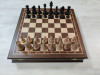Шахматы подарочные в ларце Стаунтон орех большие с утяжелением фото 5 — hichess.ru - шахматы, нарды, настольные игры