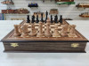 Шахматы подарочные в ларце Стаунтон орех большие с утяжелением фото 4 — hichess.ru - шахматы, нарды, настольные игры