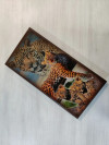 Нарды деревянные подарочные с цветным рисунком Леопард средние 50 см фото 4 — hichess.ru - шахматы, нарды, настольные игры