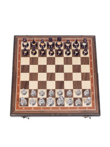 Шахматы подарочные из американского ореха с фигурами Итальянский дизайн Люкс — hichess.ru - шахматы, нарды, настольные игры