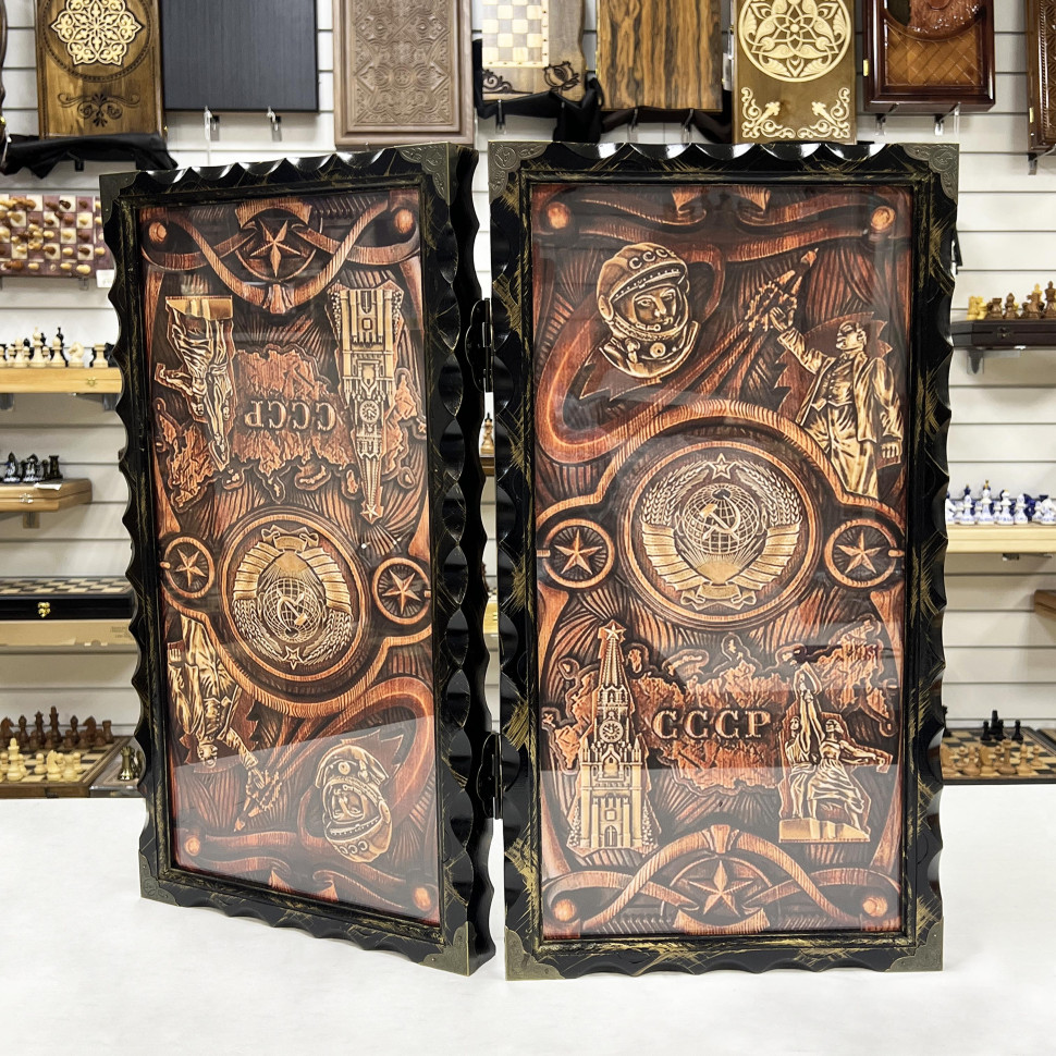 Нарды стеклянные подарочные СССР 63 см с чехлом фото 1 — hichess.ru - шахматы, нарды, настольные игры