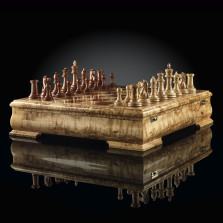 Шахматы Стаунтон Люкс Мини (карельская береза/бубинга) — hichess.ru - шахматы, нарды, настольные игры