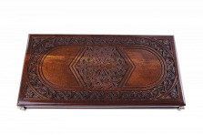 Нарды резные &quot;Шестигранный Узор&quot; 50, Haleyan — hichess.ru - шахматы, нарды, настольные игры