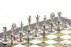 Шахматы сувенирные "Стаунтон" доска 28х28 см змеевик мрамор фото 3 — hichess.ru - шахматы, нарды, настольные игры