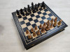 Шахматный ларец подарочный из мореного дуба средний фото 5 — hichess.ru - шахматы, нарды, настольные игры